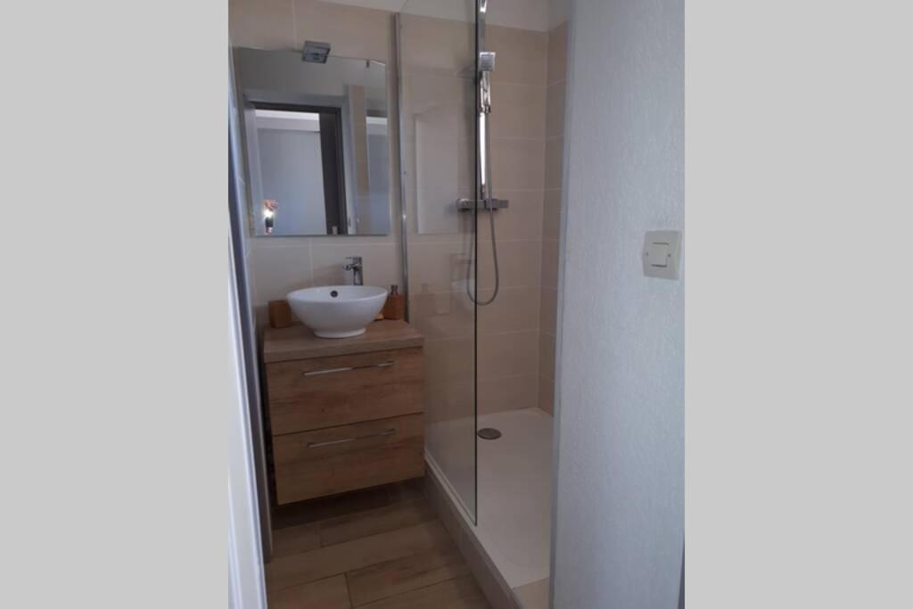 T2 Climatise Vue Sur Mer, Wifi, Piscine Et Parking セット エクステリア 写真