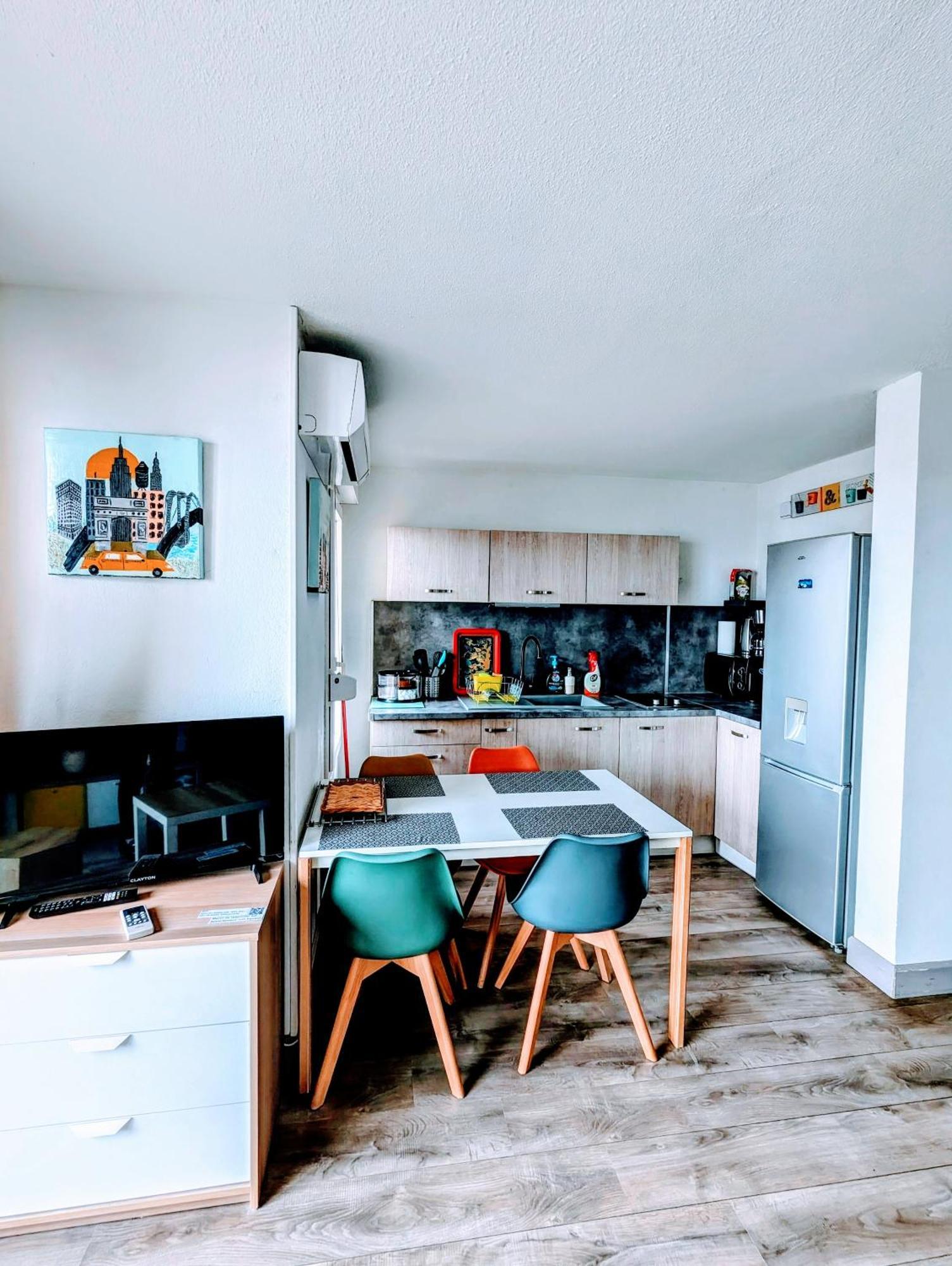 T2 Climatise Vue Sur Mer, Wifi, Piscine Et Parking セット エクステリア 写真